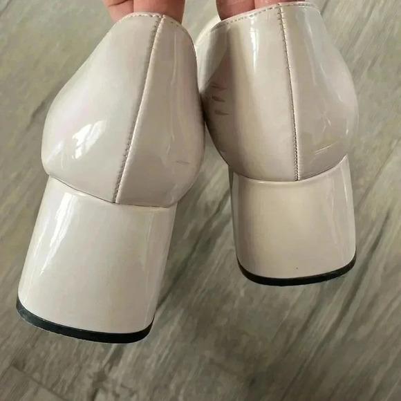 [7.5/38]Zara Trafaluc Blush  Pink Block Heel Court Shoes - Picture 9 of 10